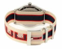 GUCCI G-Timeless 38MM White/Red/Blue Dial Nylon Men's Watch YA1264071 -Fashion Accessories Shop gucci watches gucci g timeless 38mm whiteredblue dial nylon mens watch ya1264071 26679.1653343450