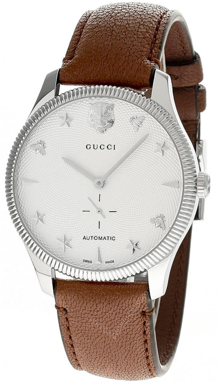 GUCCI G-Timeless 40MM AUTO White Guilloche Dial Men's Watch YA126361 1 GUCCI G-Timeless 40MM AUTO White Guilloche Dial Men's Watch YA126361