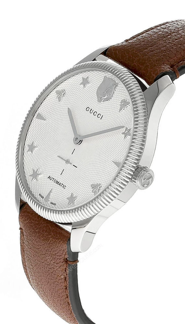 GUCCI G-Timeless 40MM AUTO White Guilloche Dial Men's Watch YA126361 2 GUCCI G-Timeless 40MM AUTO White Guilloche Dial Men's Watch YA126361 - Image 2