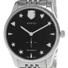 GUCCI G-Timeless 40MM Stainless Steel Black Dial Men's Watch YA126353