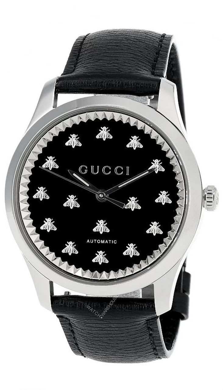GUCCI G-Timeless 42MM AUTO Black Onyx Stone Dial Men's Watch YA126286 1 GUCCI G-Timeless 42MM AUTO Black Onyx Stone Dial Men's Watch YA126286