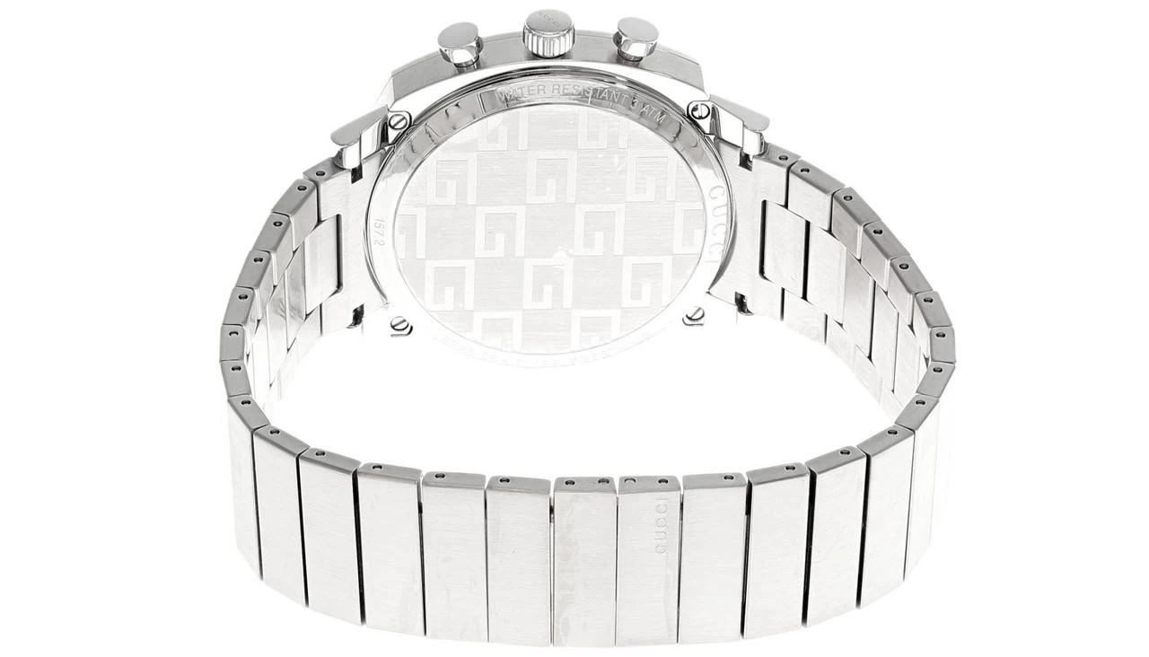 GUCCI Grip 40MM CHRONO SS Silver Dial Bracelet Men's Watch YA157302 3 GUCCI Grip 40MM CHRONO SS Silver Dial Bracelet Men's Watch YA157302 - Image 3