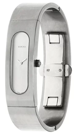 Fashion Accessories Shop 24 GUCCI Stainless Steel Silver Dial (S) Bracelet Women's Watch 2405SR-02465
