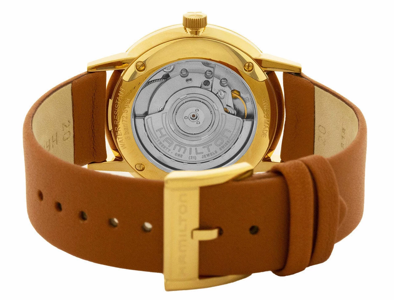 HAMILTON American Classic Intra-Matic 38MM Brown Sunray Dial Men's Watch H38475501 3 HAMILTON American Classic Intra-Matic 38MM Brown Sunray Dial Men's Watch H38475501 - Image 3