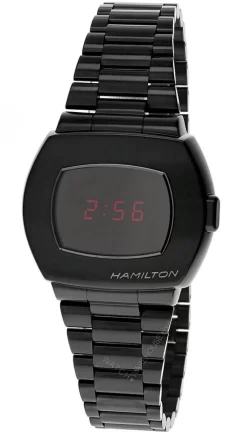 HAMILTON American Classic PSR Digital Black SS Men's Watch H52404130