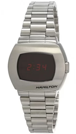 HAMILTON American Classic PSR QTZ SS Digital Men's Watch H52414130