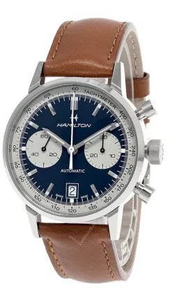 HAMILTON Intra-Matic 40MM AUTO CHRONO Blue Dial Men's Watch H38416541