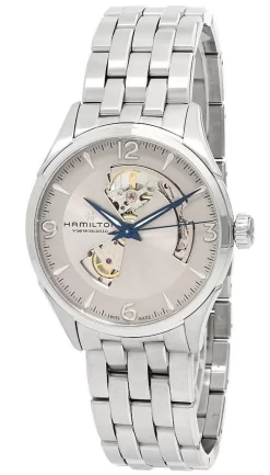 HAMILTON Jazzmaster 42MM Automatic SS Open Heart Men's Watch H32705121