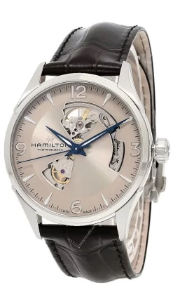 HAMILTON Jazzmaster 42MM Open Heart Silver Dial Men's Watch H32705521