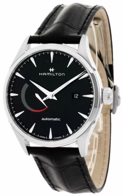 HAMILTON Jazzmaster Automatic Black Leather Men's Watch H32635731