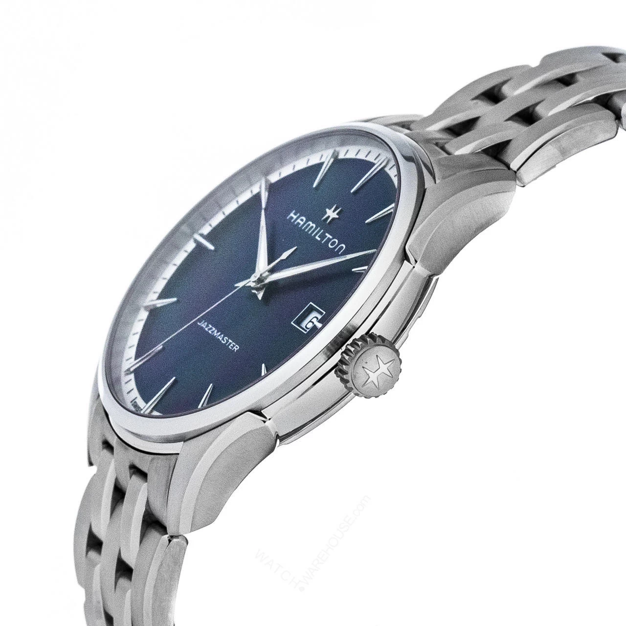 HAMILTON Jazzmaster Blue Dial S-Steel Swiss Quartz Men's Watch H32451141 2 HAMILTON Jazzmaster Blue Dial S-Steel Swiss Quartz Men's Watch H32451141 - Image 2