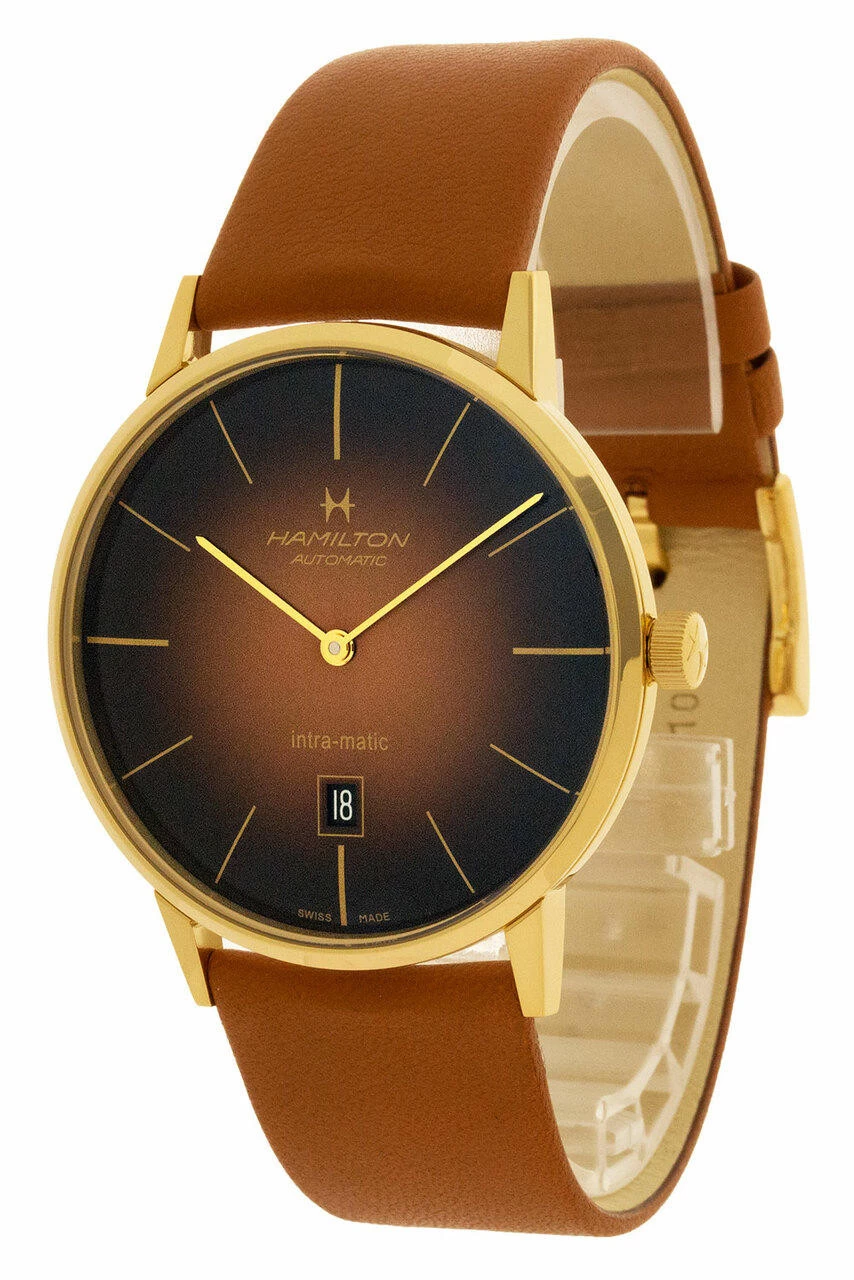 HAMILTON Jazzmaster Inter-Matic 42MM Brown Dial Men's Watch H38735501 1 HAMILTON Jazzmaster Inter-Matic 42MM Brown Dial Men's Watch H38735501