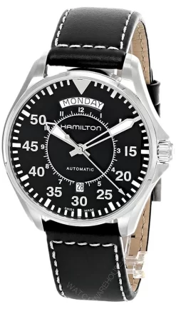 HAMILTON Khaki Aviation Pilot 42MM AUTO Day Date Men's Watch H64615735