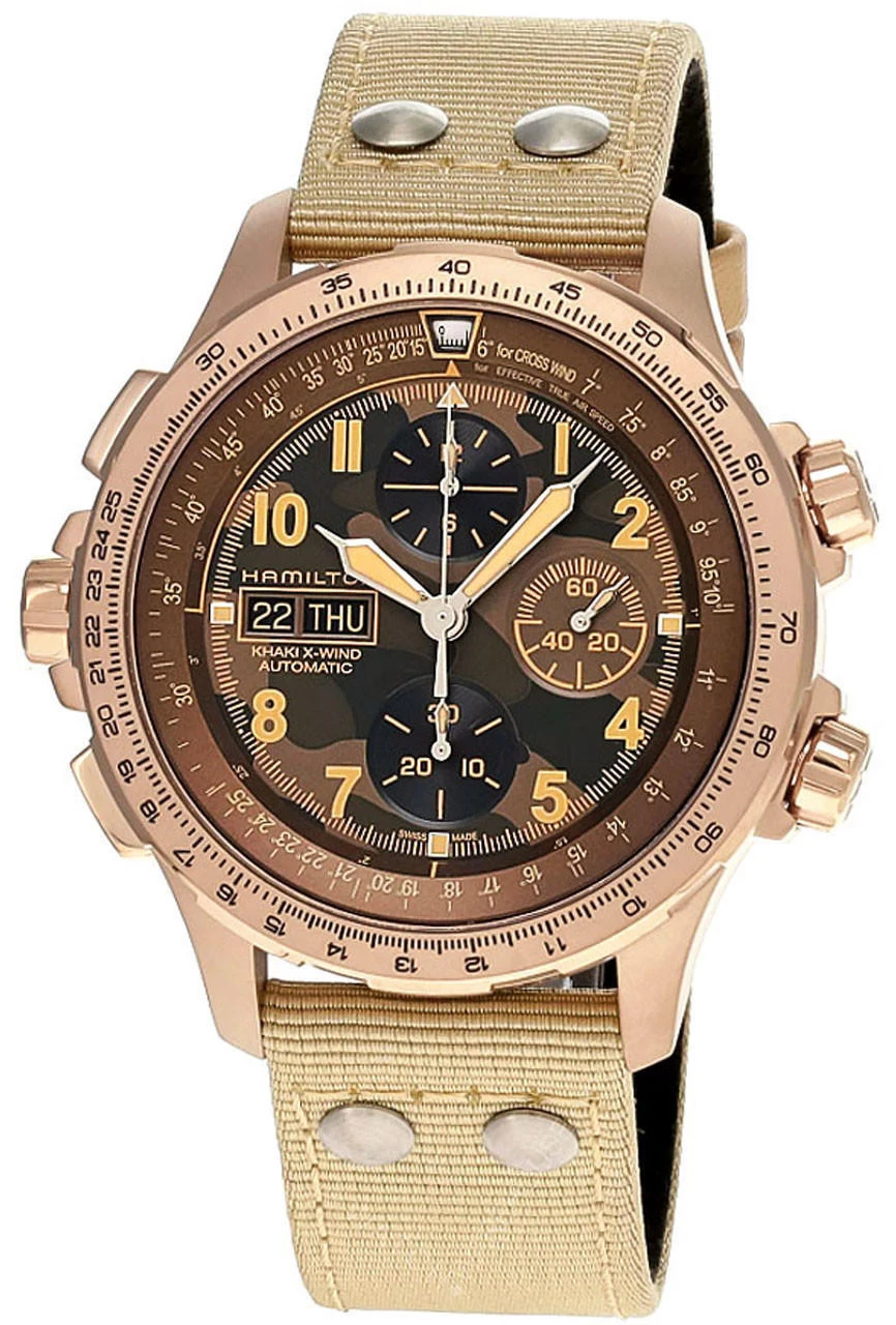 HAMILTON Khaki Aviation X-Wind Lefty CHRONO 45MM Men's Watch H77916920 1 HAMILTON Khaki Aviation X-Wind Lefty CHRONO 45MM Men's Watch H77916920