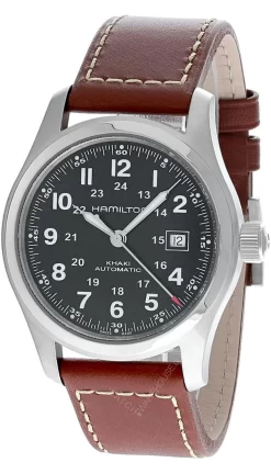 HAMILTON Khaki Field 42MM Automatic Brown LTHR Men's Watch H70555533