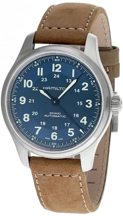 HAMILTON Khaki Field Titanium AUTO 42MM Blue Dial Men's Watch H70545540