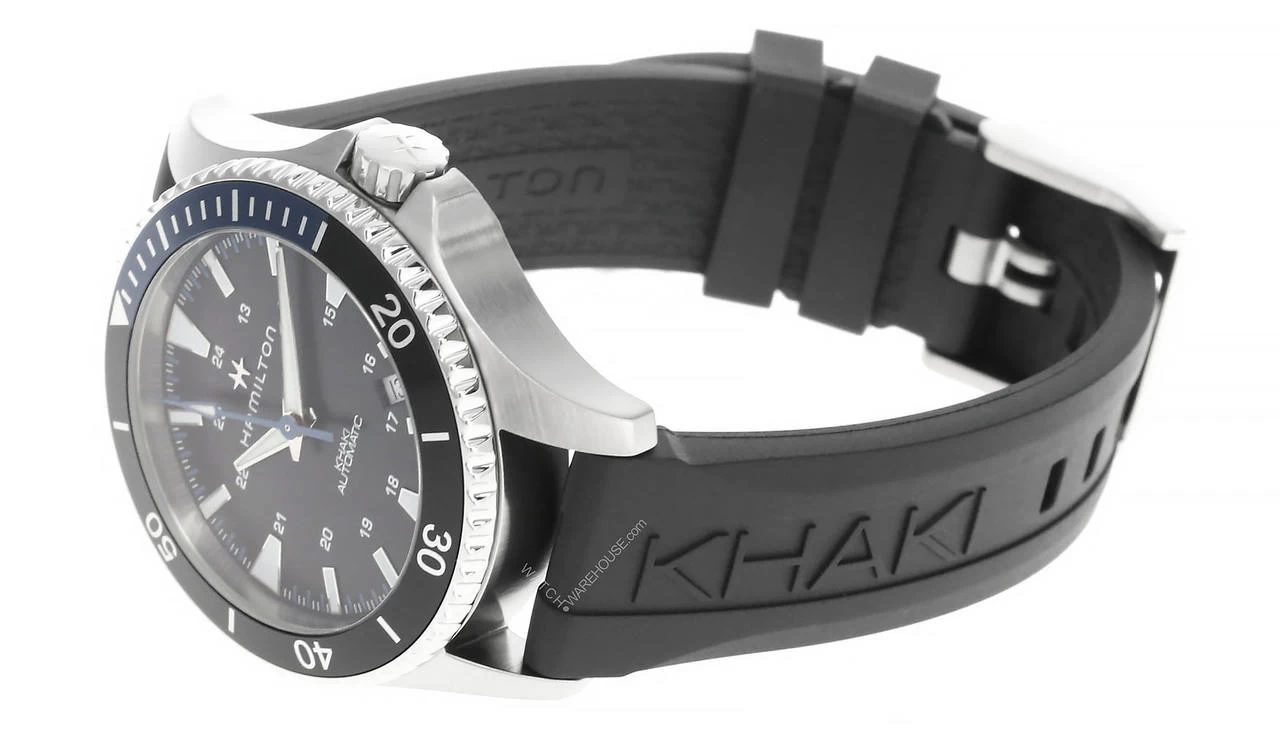 HAMILTON Khaki Navy Scuba 40MM Black Dial Batman Bezel Watch H82315331 2 HAMILTON Khaki Navy Scuba 40MM Black Dial Batman Bezel Watch H82315331 - Image 2