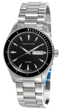 HAMILTON Seaview 42MM Quartz S-Steel Black Dial Men's Watch H37511131