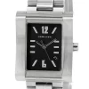 HAMILTON Square Black Dial Stainless Steel Vintage Watch H000032S
