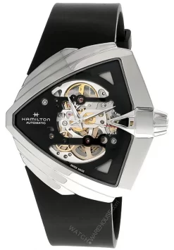 HAMILTON Ventura XXL Skeleton AUTO Rubber Men's Watch H24625330
