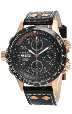 HAMILTON X-Wind Automatic BLK Calfskin Leather Men's Watch H77696793