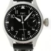 IWC Big Pilot 46MM Automatic Black Dial Leather Men's Watch IW500401