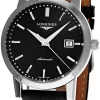 LONGINES Classic 40MM AUTO Black Dial Leather Men's Watch L4.825.4.52.0