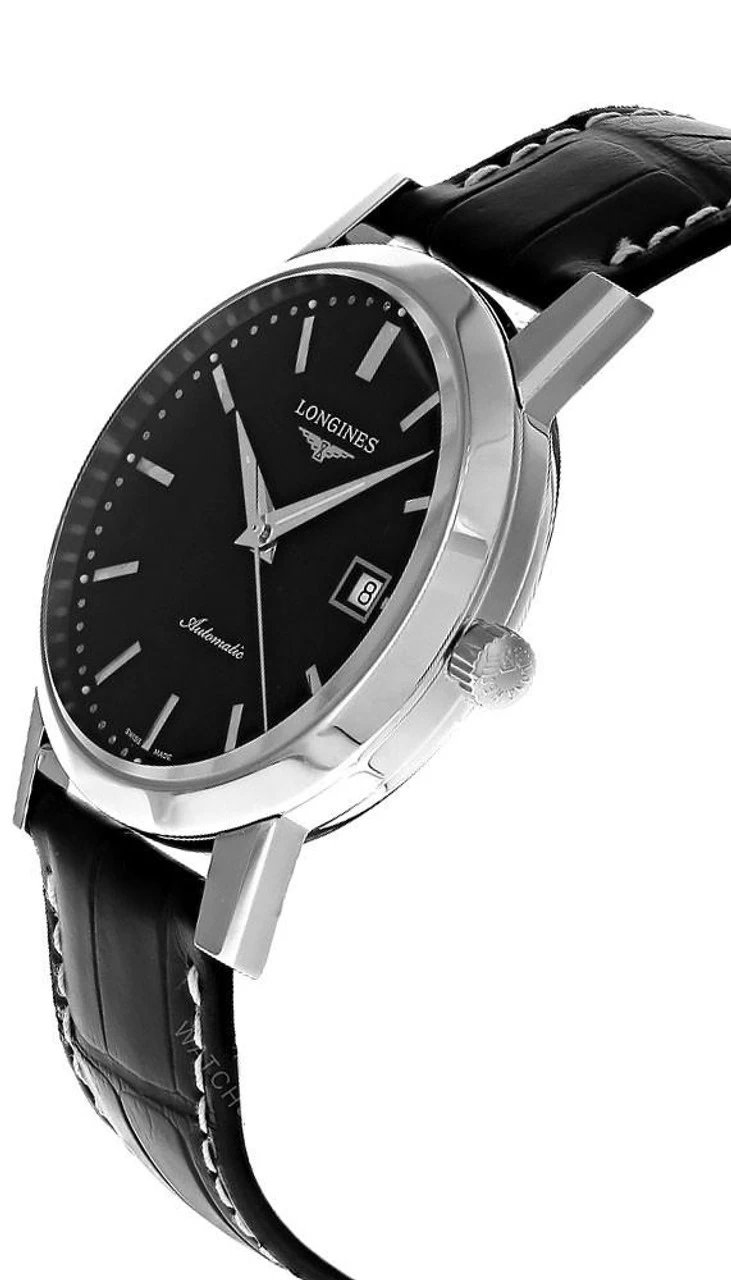 LONGINES Classic 40MM AUTO Black Dial Leather Men's Watch L4.825.4.52.0 2 LONGINES Classic 40MM AUTO Black Dial Leather Men's Watch L4.825.4.52.0 - Image 2