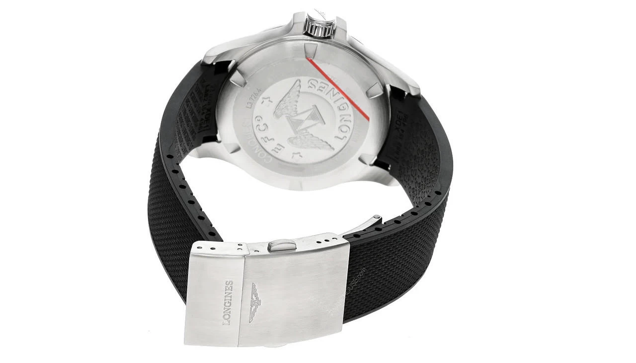 LONGINES Conquest 43MM Quartz Black Rubber Men's Watch L3.726.4.66.9 3 LONGINES Conquest 43MM Quartz Black Rubber Men's Watch L3.726.4.66.9 - Image 3