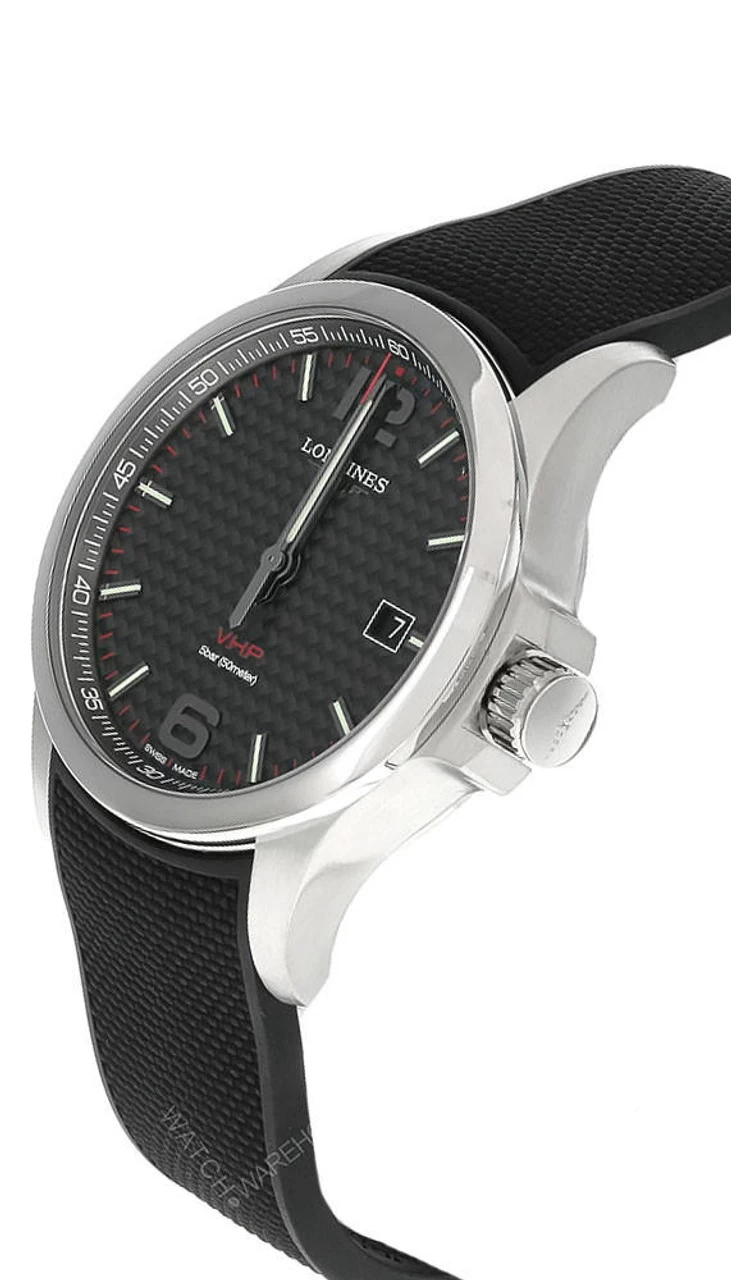 LONGINES Conquest 43MM Quartz Black Rubber Men's Watch L3.726.4.66.9 2 LONGINES Conquest 43MM Quartz Black Rubber Men's Watch L3.726.4.66.9 - Image 2