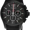 LONGINES Conquest V.H.P 42MM Quartz Carbon Fiber Dial Rubber Men's Watch L3.717.2.66.9