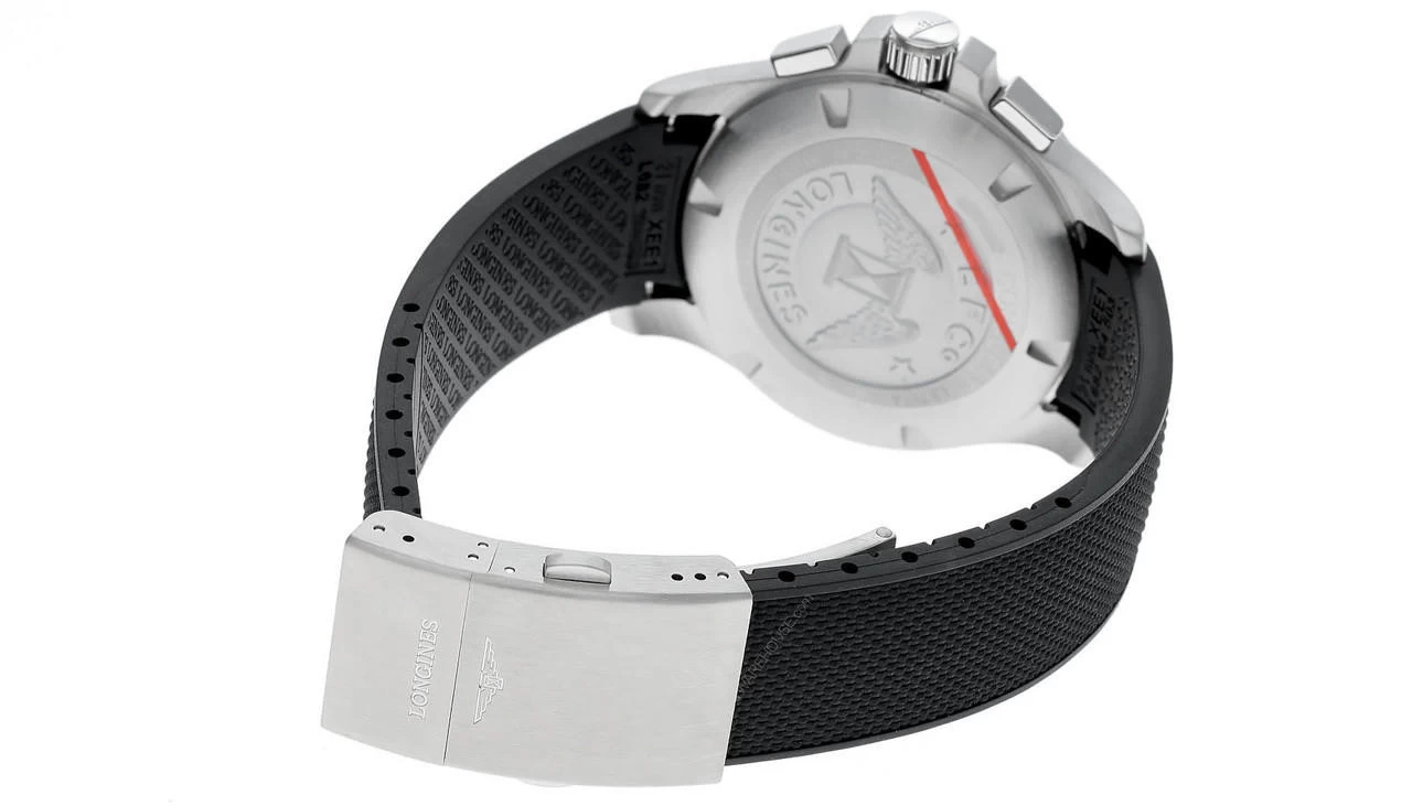 LONGINES Conquest V.H.P. CHRONO 42MM Black Rubber Men's Watch L3.717.4.56.9 3 LONGINES Conquest V.H.P. CHRONO 42MM Black Rubber Men's Watch L3.717.4.56.9 - Image 3
