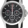 LONGINES Conquest V.H.P. CHRONO 42MM Black Rubber Men's Watch L3.717.4.56.9