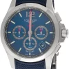 LONGINES Conquest V.H.P. CHRONO 42MM Blue Rubber Men's Watch L3.717.4.96.9