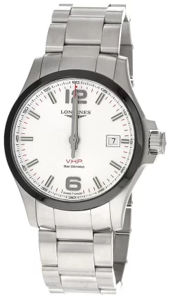 LONGINES Conquest V.H.P Quartz 43MM SS Men's Watch L3.729.4.76.6