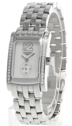 LONGINES Dolce Vita White MOP Dial Diamond Bezel Women's Watch L5.155.0.85.6