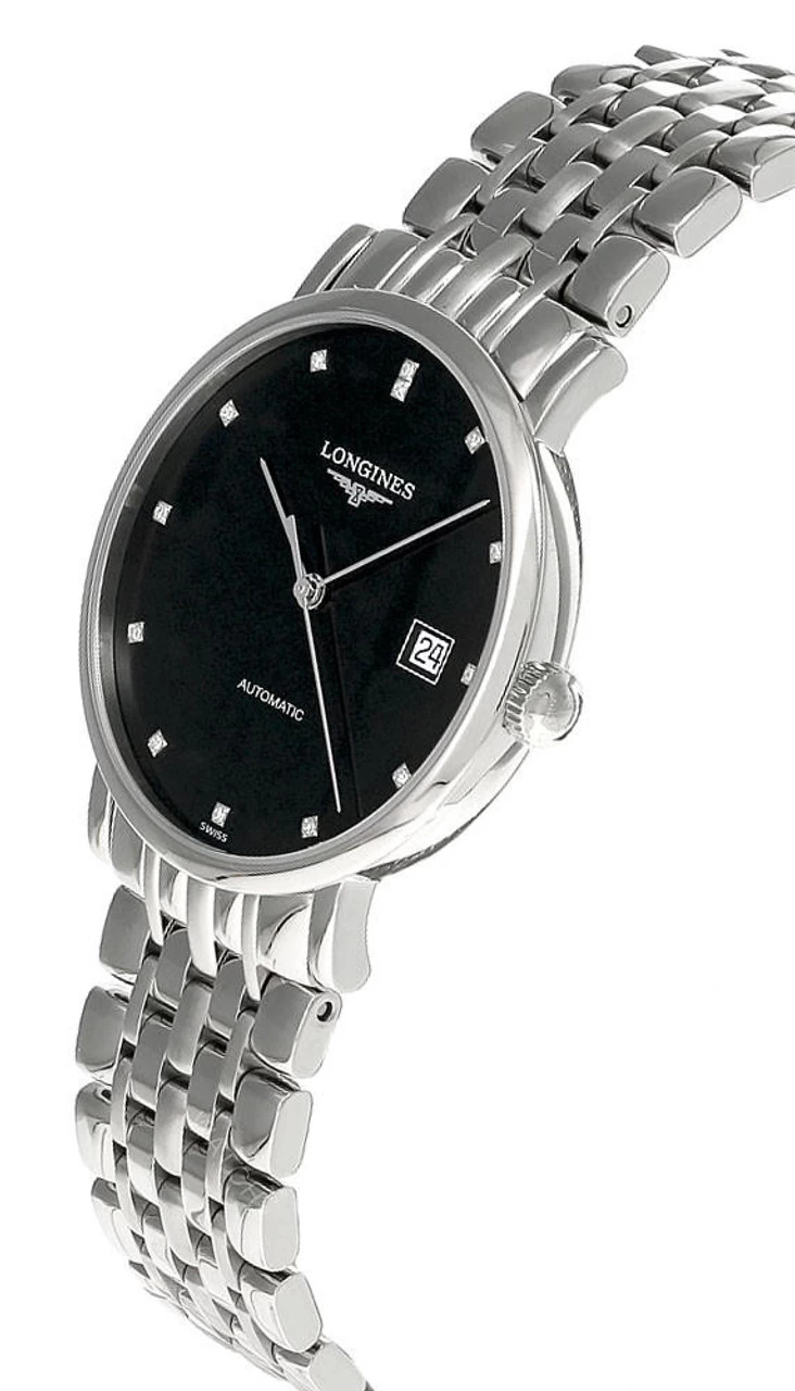 LONGINES Elegant AUTO 37MM SS Black Dial Men's Watch L4.810.4.57.6 2 LONGINES Elegant AUTO 37MM SS Black Dial Men's Watch L4.810.4.57.6 - Image 2