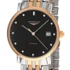 LONGINES Elegant AUTO 37MM SS Black Dial Two-Tone Men's Watch L4.810.5.57.7