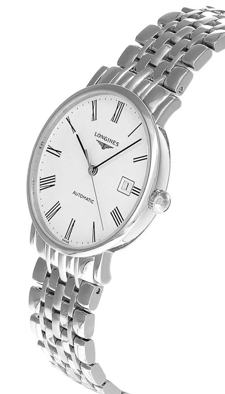 LONGINES Elegant AUTO 37MM SS White Dial Men's Watch L4.810.4.11.6 2 LONGINES Elegant AUTO 37MM SS White Dial Men's Watch L4.810.4.11.6 - Image 2