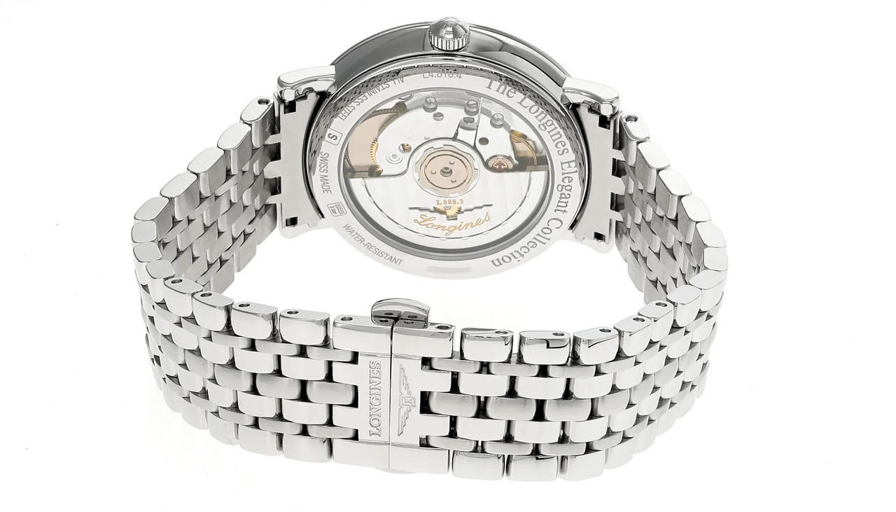 LONGINES Elegant AUTO 37MM SS White Dial Men's Watch L4.810.4.11.6 3 LONGINES Elegant AUTO 37MM SS White Dial Men's Watch L4.810.4.11.6 - Image 3