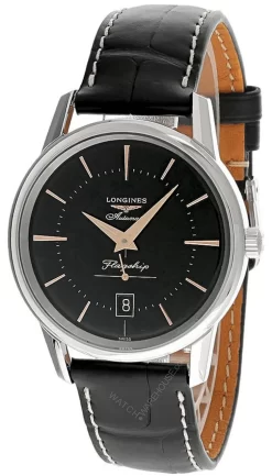 LONGINES Flagship Heritage 38.5MM AUTO Leather Men's Watch L4.795.4.58.0