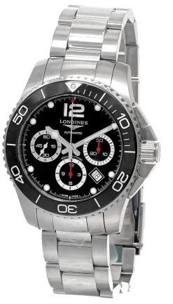 LONGINES HydroConquest 43MM AUTO SS Black Dial Men's Watch L3.883.4.56.6