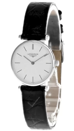 LONGINES La Grande Classique Silver Dial Leather Women's Watch L42094732