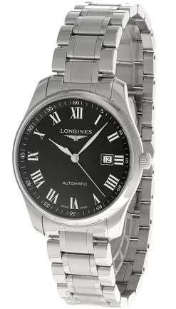 LONGINES Master Collection 42MM AUTO SS Black Dial Men's Watch L2.893.4.51.6