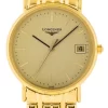 LONGINES Presences 33MM Quartz Yellow PVD Coating Watch L4.819.2.32.8