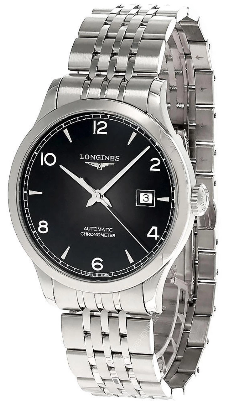 LONGINES Record 40MM AUTO SS Black Dial Men's Watch L2.821.4.56.6 1 LONGINES Record 40MM AUTO SS Black Dial Men's Watch L2.821.4.56.6
