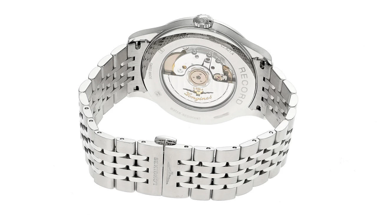 LONGINES Record 40MM AUTO SS Black Dial Men's Watch L2.821.4.56.6 3 LONGINES Record 40MM AUTO SS Black Dial Men's Watch L2.821.4.56.6 - Image 3