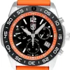 LUMINOX Pacific Diver CHRONO 44MM Orange Rubber Men's Watch XS.3149