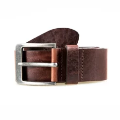 Men’s Heritage Full-Grain Leather Belt With Antique Pewter Buckle -Fashion Accessories Shop mens heritage belts antique buckle brown 1