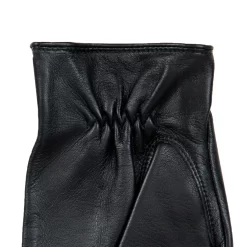 Men’s Three-Point Leather Driving Gloves With Wristwatch Cut-out -Fashion Accessories Shop mens leather watch gloves black palm cuff